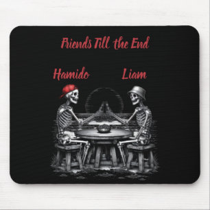 Skelett Beste Freunde Prost Mousepad