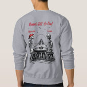 Skelett Beste Freunde Prost Sweatshirt (Rückseite)