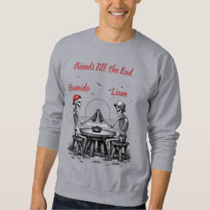 Skelett Beste Freunde Prost Sweatshirt
