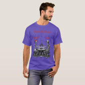 Skelett Beste Freunde Prost T-Shirt (Vorne ganz)
