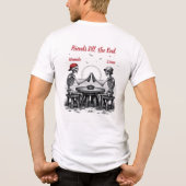 Skelett Beste Freunde Prost Tri-Blend Shirt (Rückseite)