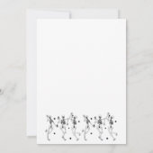 Skelett bis zum Tod tun Uns Party Bachelorette Einladung (Rückseite)