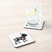 Skelett Bostons Terrier Untersetzer (Rechte Seite)