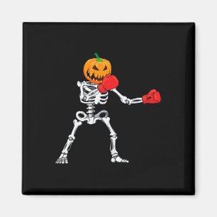 Skelett-Boxen Halloween-Kürbis-Kickboxen MMA  Magnet