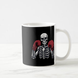 Skelett-Boxer Boxen Kickboxen Halloween Martial Ar Kaffeetasse