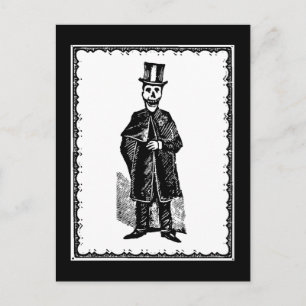 Skelett Bräutigam - Postkarte