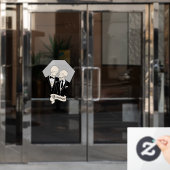 Skelett Bräutigame Fensteraufkleber (Büro Tür)