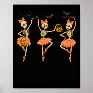 Skelett-Brief-Positionen Poster