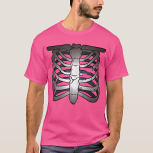 Skelett Brustknochen Cartoon Sonnige Anatomie Männ T-Shirt