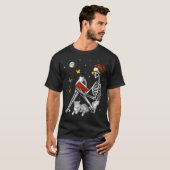 Skelett-Buchliebhaber T-Shirt (Vorne ganz)