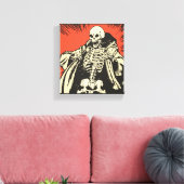 Skelett Cartoon Leinwanddruck (Insitu (Wohnzimmer))