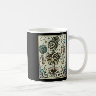 Skelett Cheerleader-Mutter Tarotkarte Vintage Lust Kaffeetasse