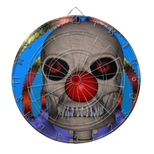 Skelett-Clown Dartscheibe