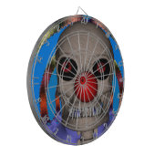 Skelett-Clown Dartscheibe (Vorderseite Links)