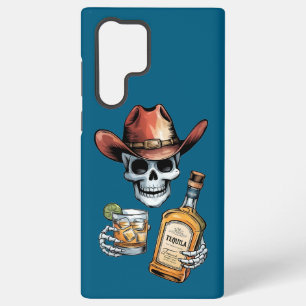 Skelett-Cowboy für Tequila- und Whisky-Liebhaber Samsung Galaxy Hülle