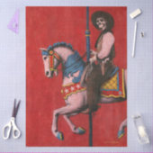 Skelett-Cowboy-Karussell Seidenpapier (Basteln)