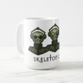 Skelett-Crew-Tasse Kaffeetasse (Vorderseite Links)