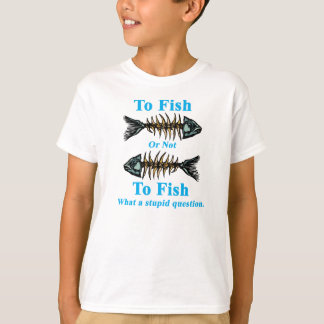 Skelett Cyan To Fish oder Not to Fish T-Shirt