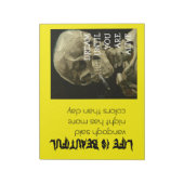 Skelett, das durch Vangogh Zigaretten verbrennt | Notizblock (Rotiert)