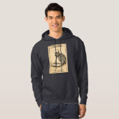 Skelett Denker Hoodie (Vorne ganz)