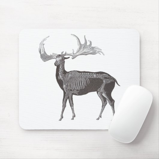 Skelett der irischen Elche - Megaceros hibernicus Mousepad (Mit Mouse)