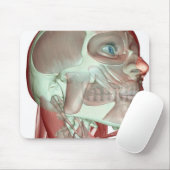 Skelett des Kopfes und des Nackens 3 Mousepad (Mit Mouse)