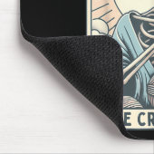 Skelett Die Häkelnde Mutter Tarotkarte Strickerin  Mousepad (Ecke)