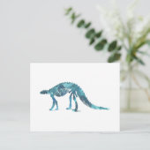 Skelett Dinosaurier (Scelidosaurus) Postkarte (Stehend Vorderseite)