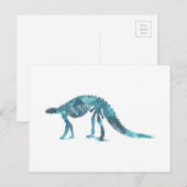 Skelett Dinosaurier (Scelidosaurus) Postkarte (Vorne/Hinten)