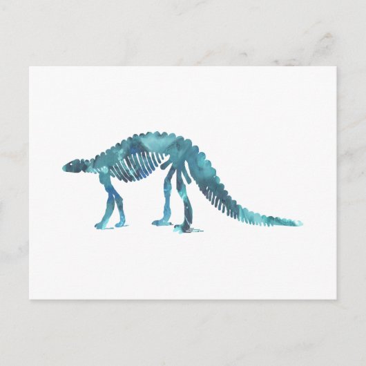 Skelett Dinosaurier (Scelidosaurus) Postkarte (Vorderseite)