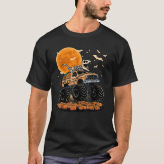 Skelett-Dinosaurier T-Rex fährt Monstertruck Hallo T-Shirt