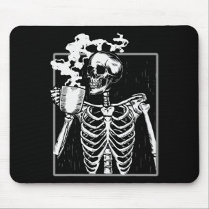 Skelett Drink Kaffee Spaß Schädelmännchen Frauen H Mousepad