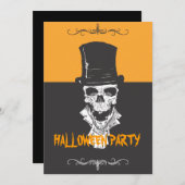 Skelett Einladung (Vorne/Hinten)