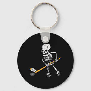 Skelett-Eishockey-Halloween-Kostüm Sport Männer Ju Schlüsselanhänger