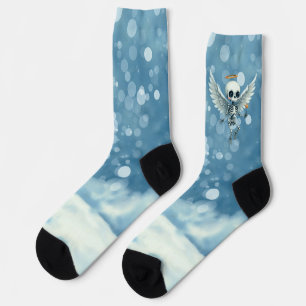 Skelett Engel – Die süße Seite des Jenseits. Socken