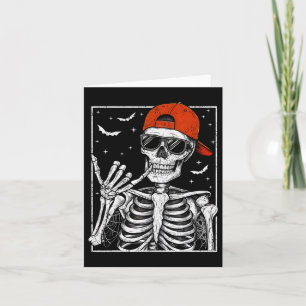Skelett-Felsen-Hand-Halloween-Kostüm Coole Rock-Mu Karte
