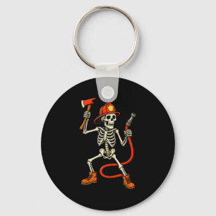 Skelett Fireman Halloween Feuerwehrmännchen Kinder Schlüsselanhänger