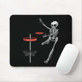 Skelett-Flugscheiben-Golfscheibe Halloween-Frisbee Mousepad (Mit Mouse)