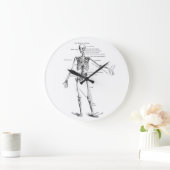 Skelett für Vintage Anatomie Große Wanduhr (Zuhause)