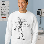 Skelett für Vintage Anatomie Sweatshirt