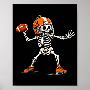 Skelett-Fußball-Halloween-Kostüm Jungen Kinder Poster