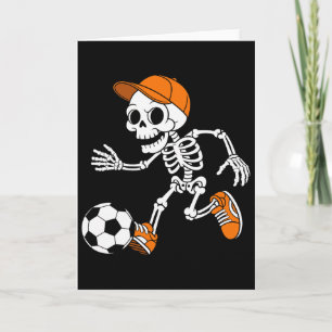 Skelett Fußball Halloween Kostüm Lustig Footbyll M Karte