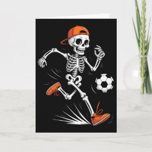 Skelett Fußball Halloween Kostüm Lustig Männer Jun Karte