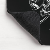 Skelett Fußball Halloween Skull Lover Mousepad (Ecke)