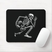 Skelett Fußball Halloween Skull Lover Mousepad (Mit Mouse)
