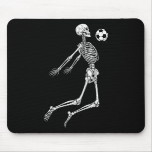 Skelett-Fußballspieler Brust Ll mitten in der Luft Mousepad