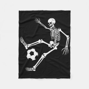 Skelett-Fußballspieler-Halloween-Kostenüm-Enthusia Fleecedecke