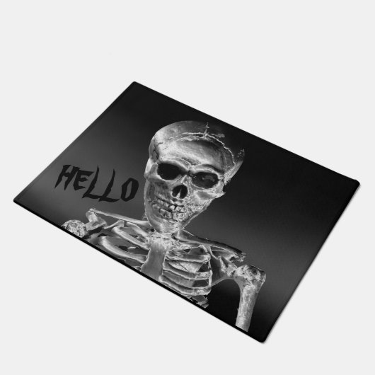 Skelett Fußmatte (Schrägansicht)