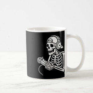 Skelett-Gamer Lustiges Video-Computerspiel-Control Kaffeetasse