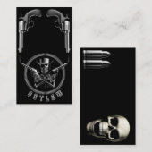 Skelett-Geächteter Visitenkarte (Vorne/Hinten)